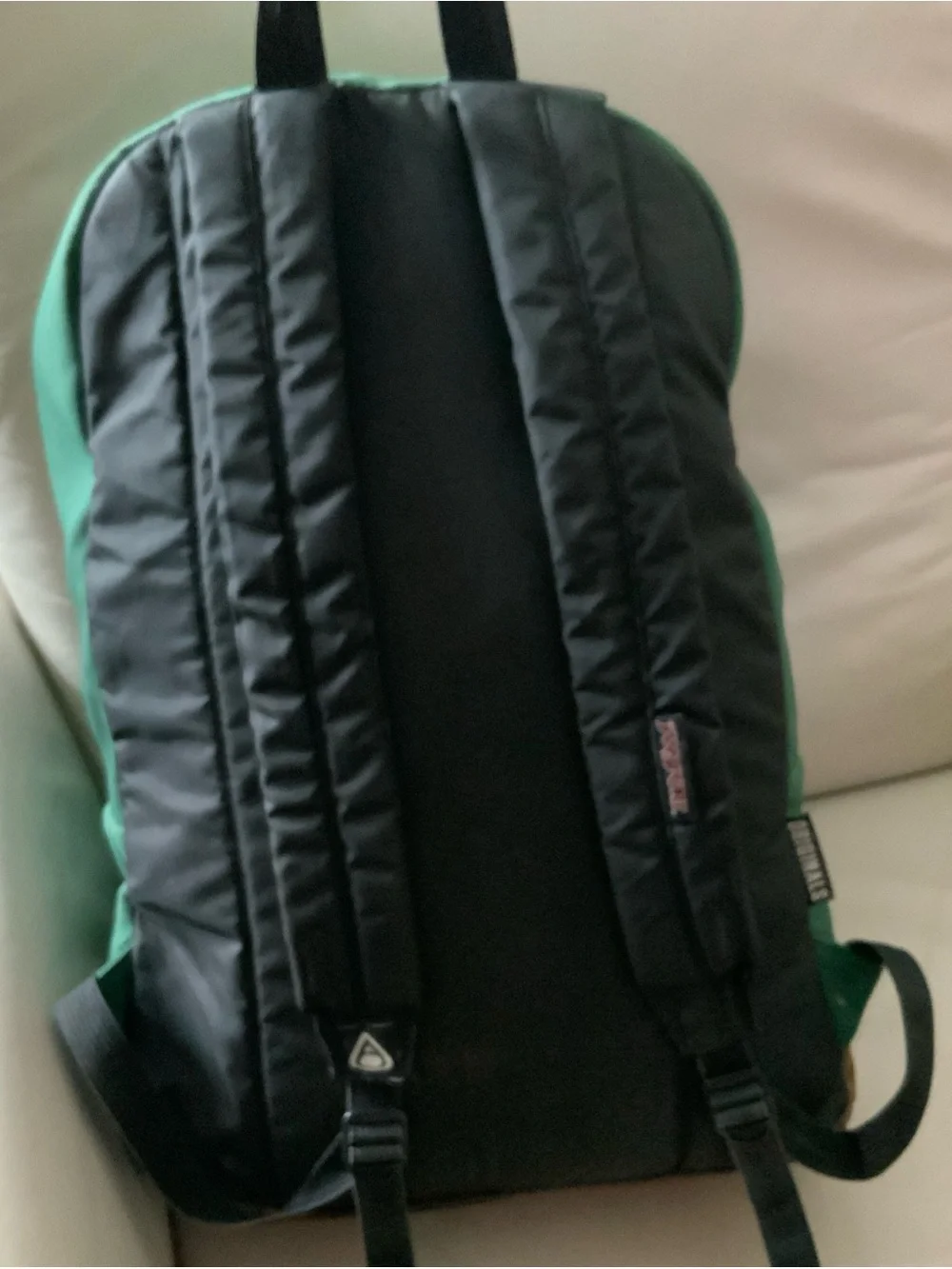VTG Jansport 90s Backpack Suede Leather Bottom. School, work, hiking.